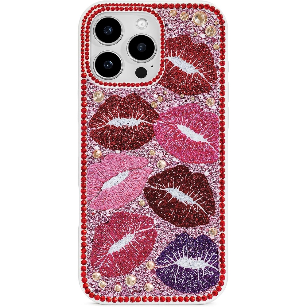 image:imageJW PEI So What Rhinestone Phone Case PinkKiss of Glamour Red