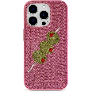 JW PEI Lemon Artificial Crystal Phone Case – Orange(Rhinestone Pink)