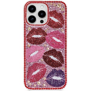 JW PEI So What Rhinestone Phone Case – Pink(Kiss of Glamour Red)